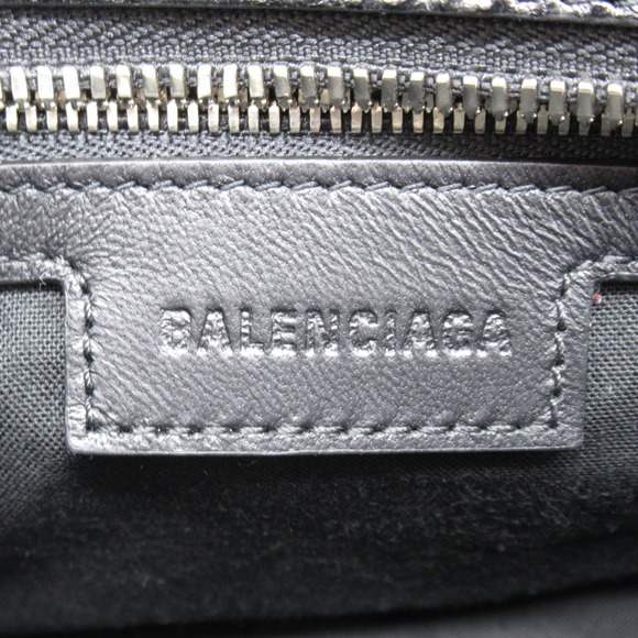 BALENCIAGA Neo Cagoule XS 2-Way Shoulder Bag Lambskin (Sheepskin) Women's Black - Picture 7 of 8
